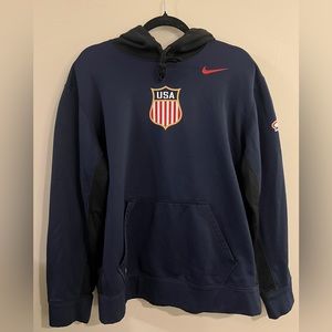 Nike Therma-Fit USA Hockey Hoodie Sweatshirt